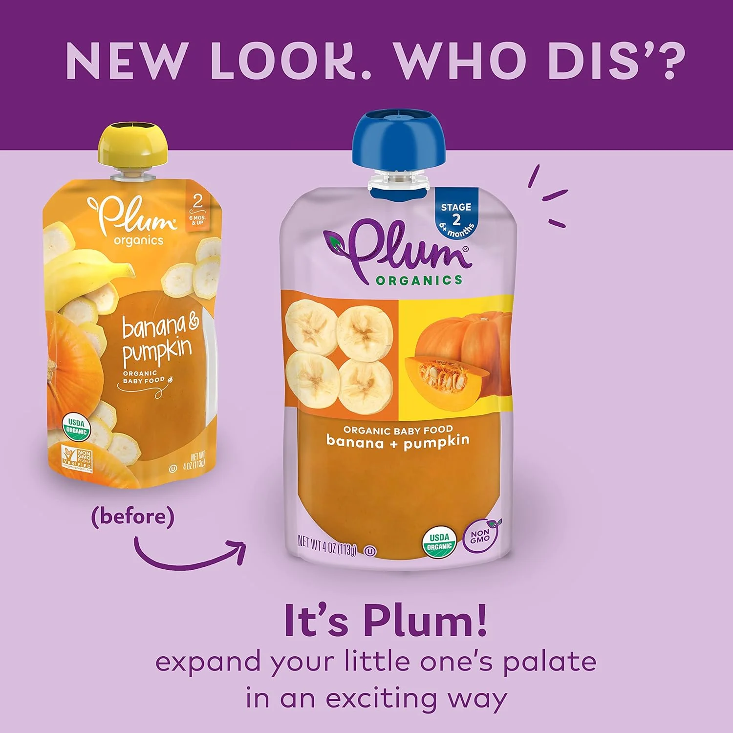Banana & Pumpkin - Stage 2 Baby Food (12 Pack) - Image 5