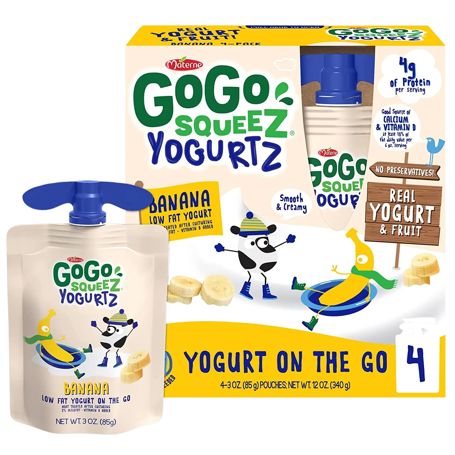 Banana Squeeze Yogurt (4 Pack)