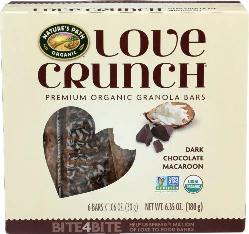 Love Crunch Chocolate Macaroon Bars 6 Ct