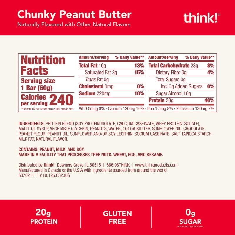 Chunky Peanut Butter Protein Bars (10 CT) - Image 2