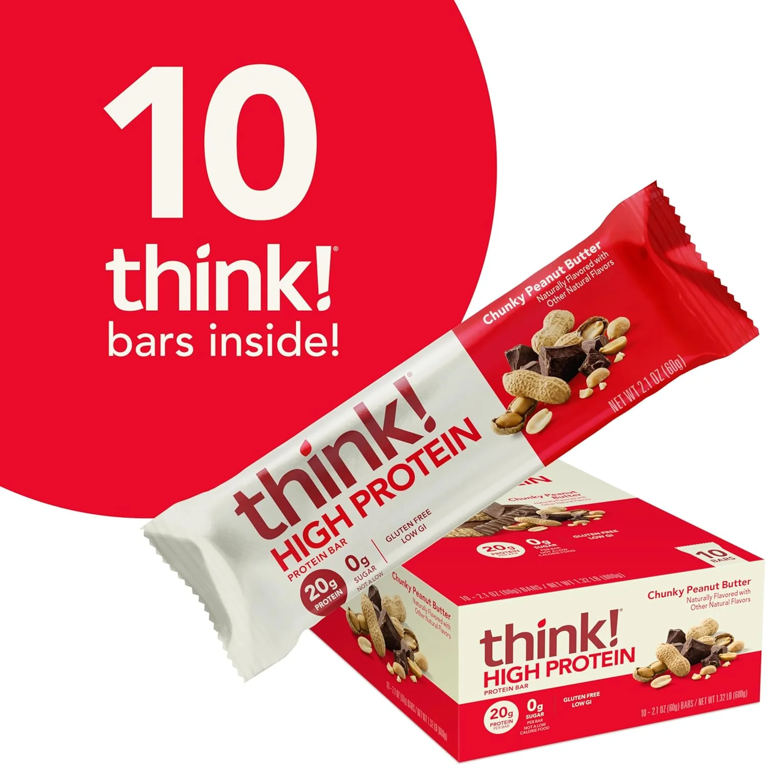 Chunky Peanut Butter Protein Bars (10 CT) - Image 5