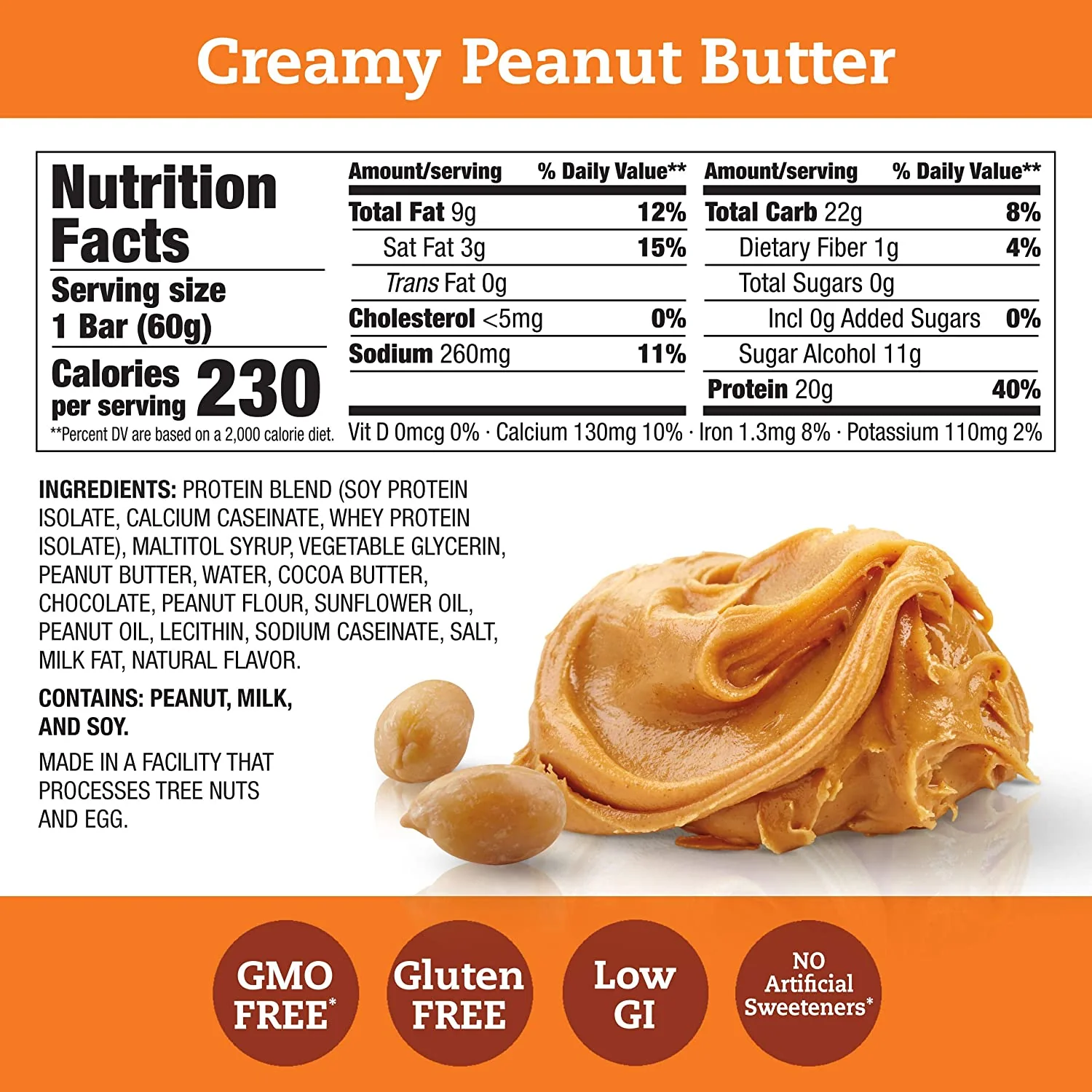 Creamy Peanut Butter Protein Bar - Image 2