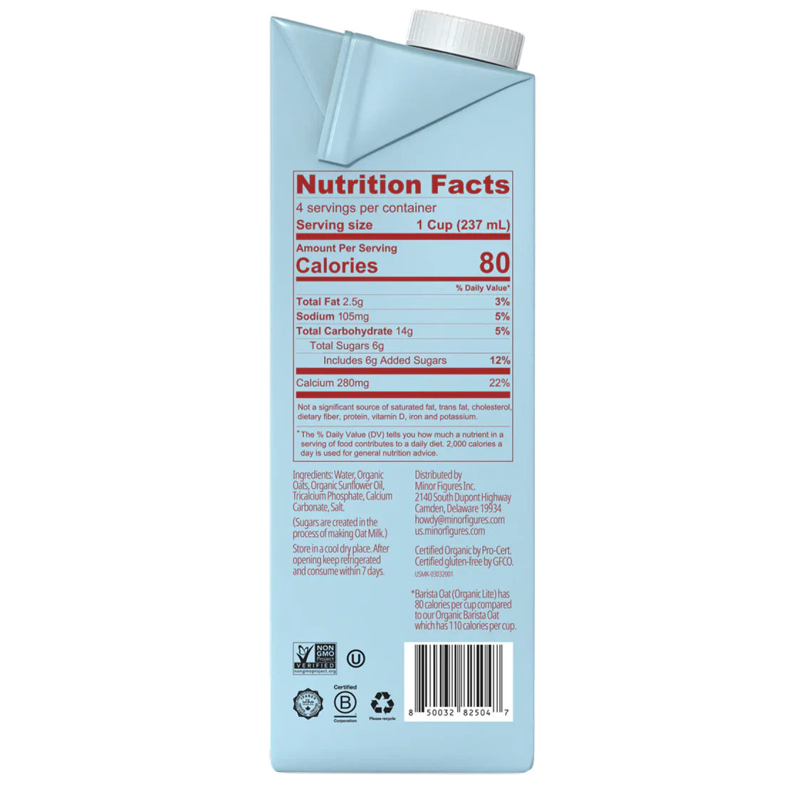 Barista Oat Milk Organic Light - Image 2
