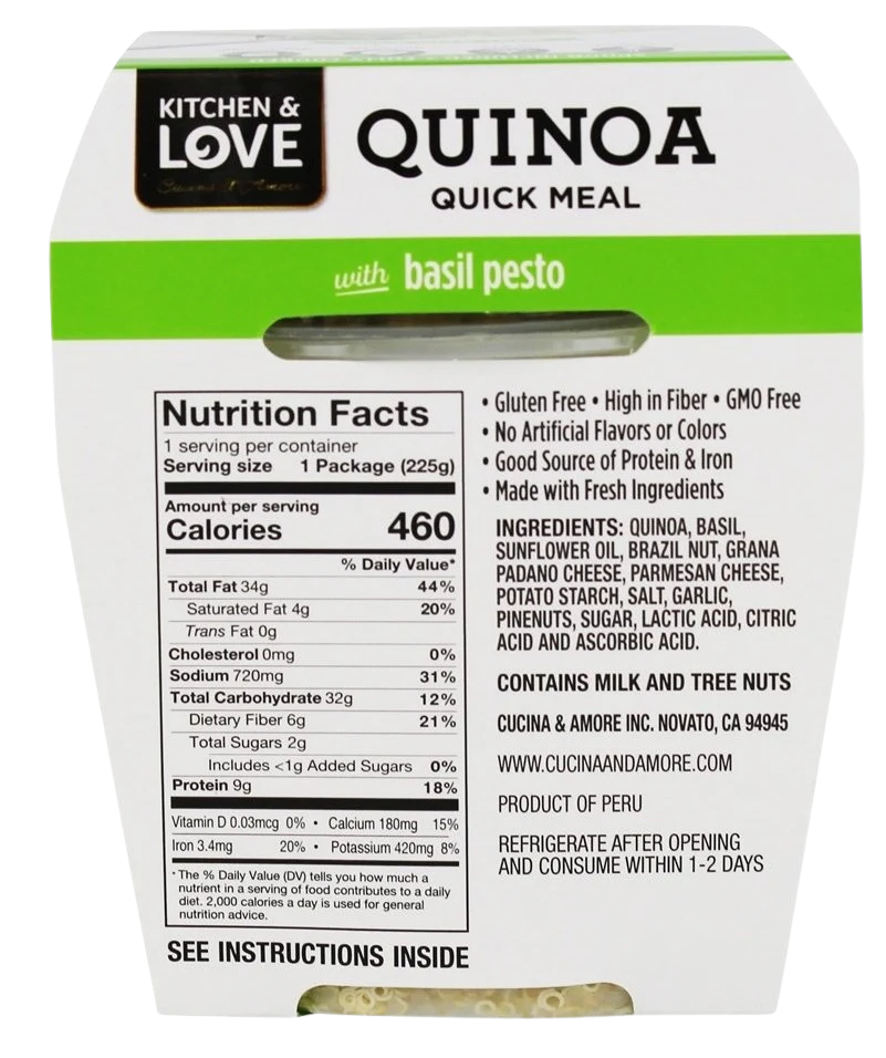 Basil Pesto Quinoa Meal (6 Pack) - Image 3