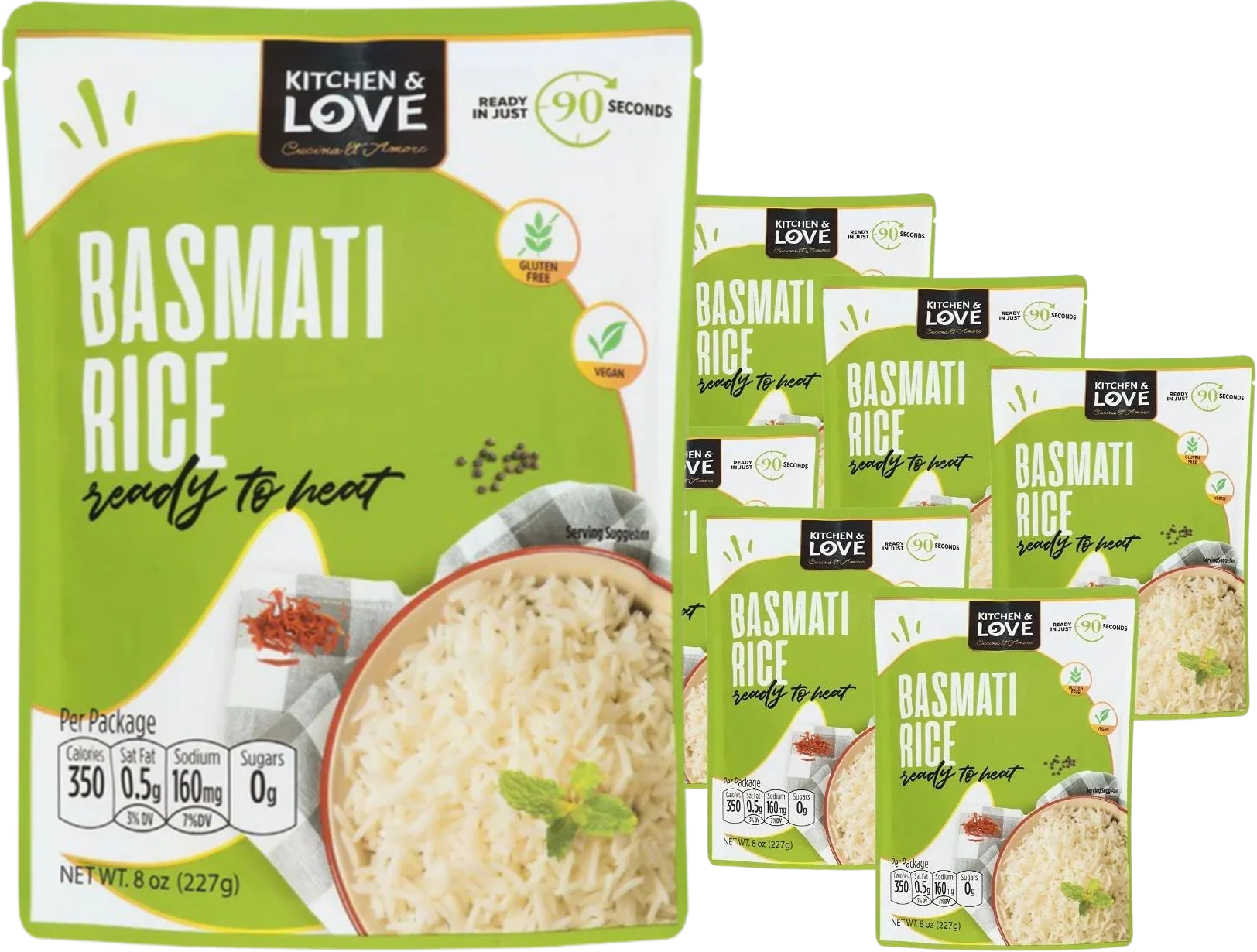 Basmati Rice Pouch (6 Pack)