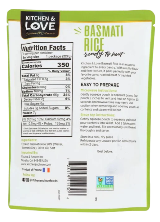 Basmati Rice Pouch (6 Pack) - Image 4