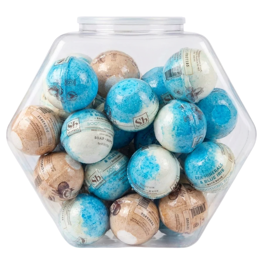 Bath Bomb Kit In Hexagon (36 CT)