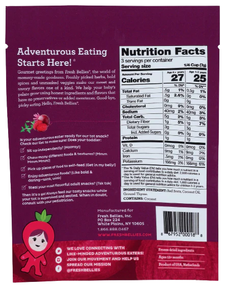 Beets & Thyme Freeze Dried Toddler Snack - Image 2