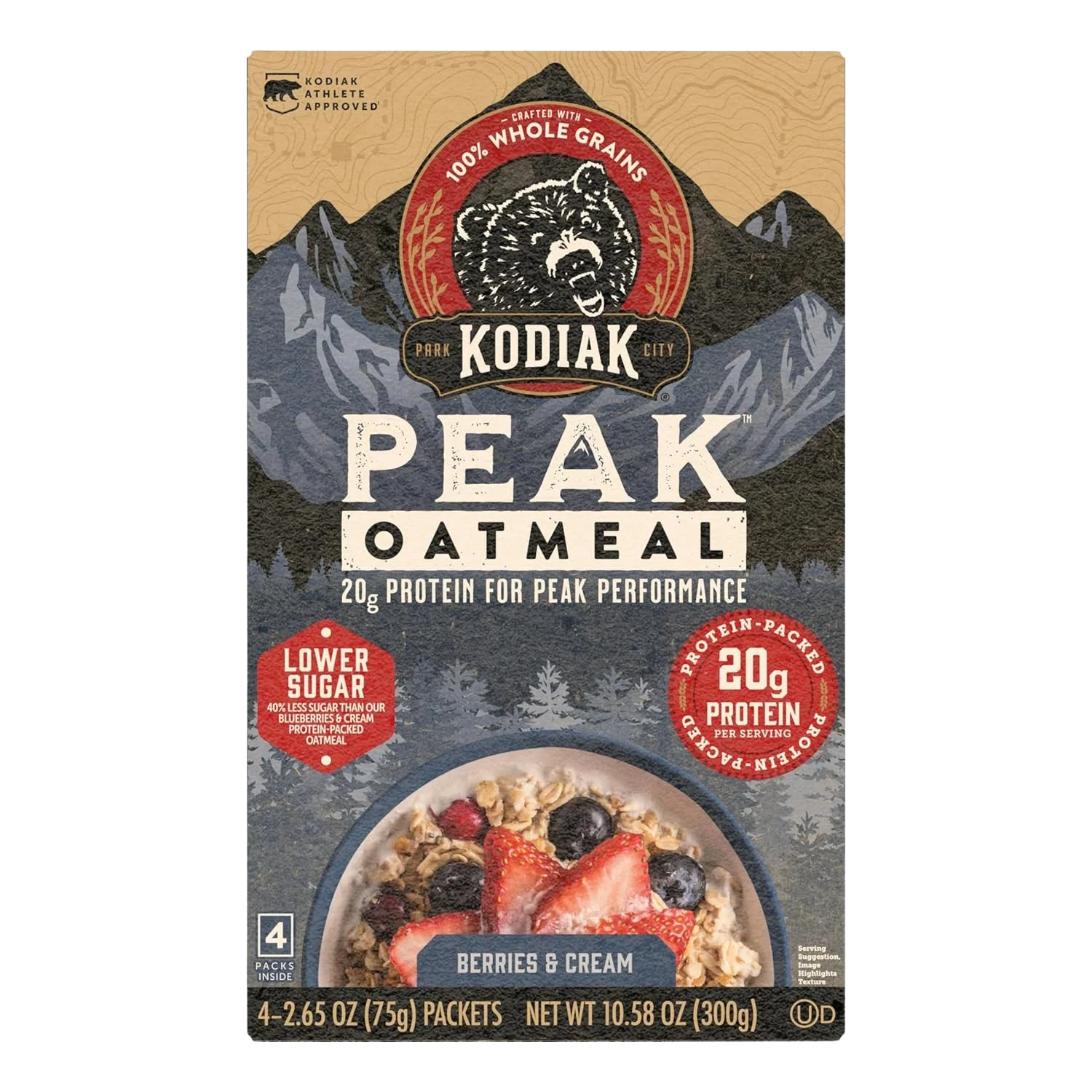 Berries & Cream Oatmeal Packets (4 CT)