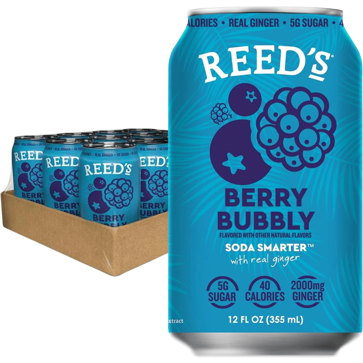 Berry Bubbly Functional Soda (12 Pack)
