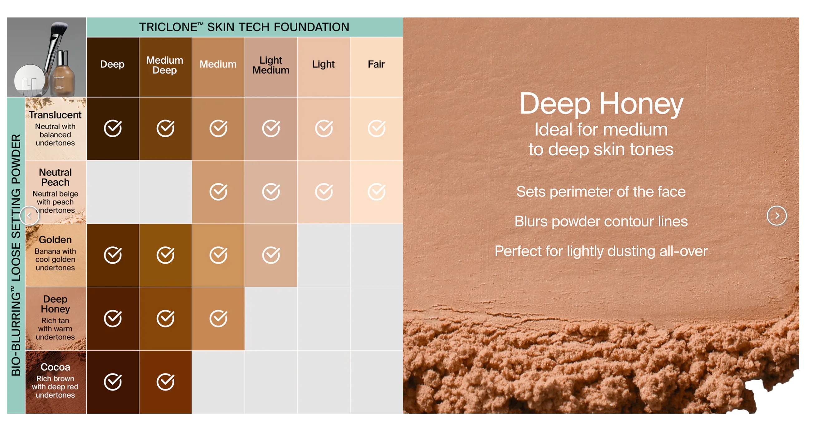 Bio-Blurring Loose Setting Powder - Deep Honey - Image 2