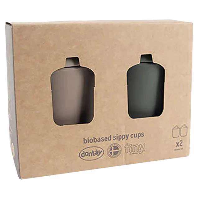 BIO Sippy Cup Set - Dark Olive/Tan - Image 2