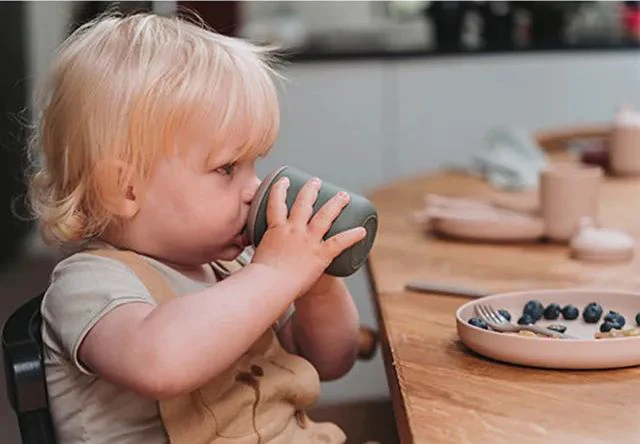 BIO Sippy Cup Set - Dark Olive/Tan - Image 3