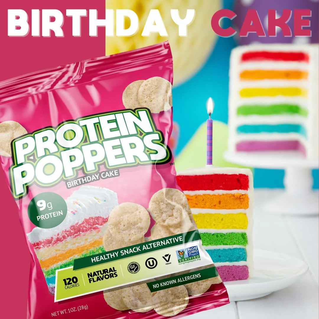 Birthday Cake Protein Poppers (10 Pack) - Image 3