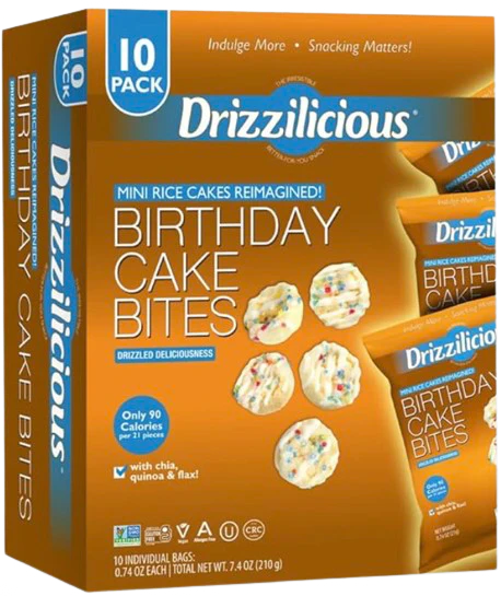 Birthday Cake Rice Crisps (10 Pack)