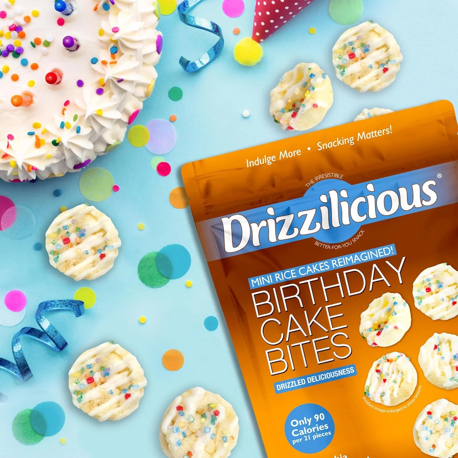 Birthday Cake Rice Crisps (10 Pack) - Image 2