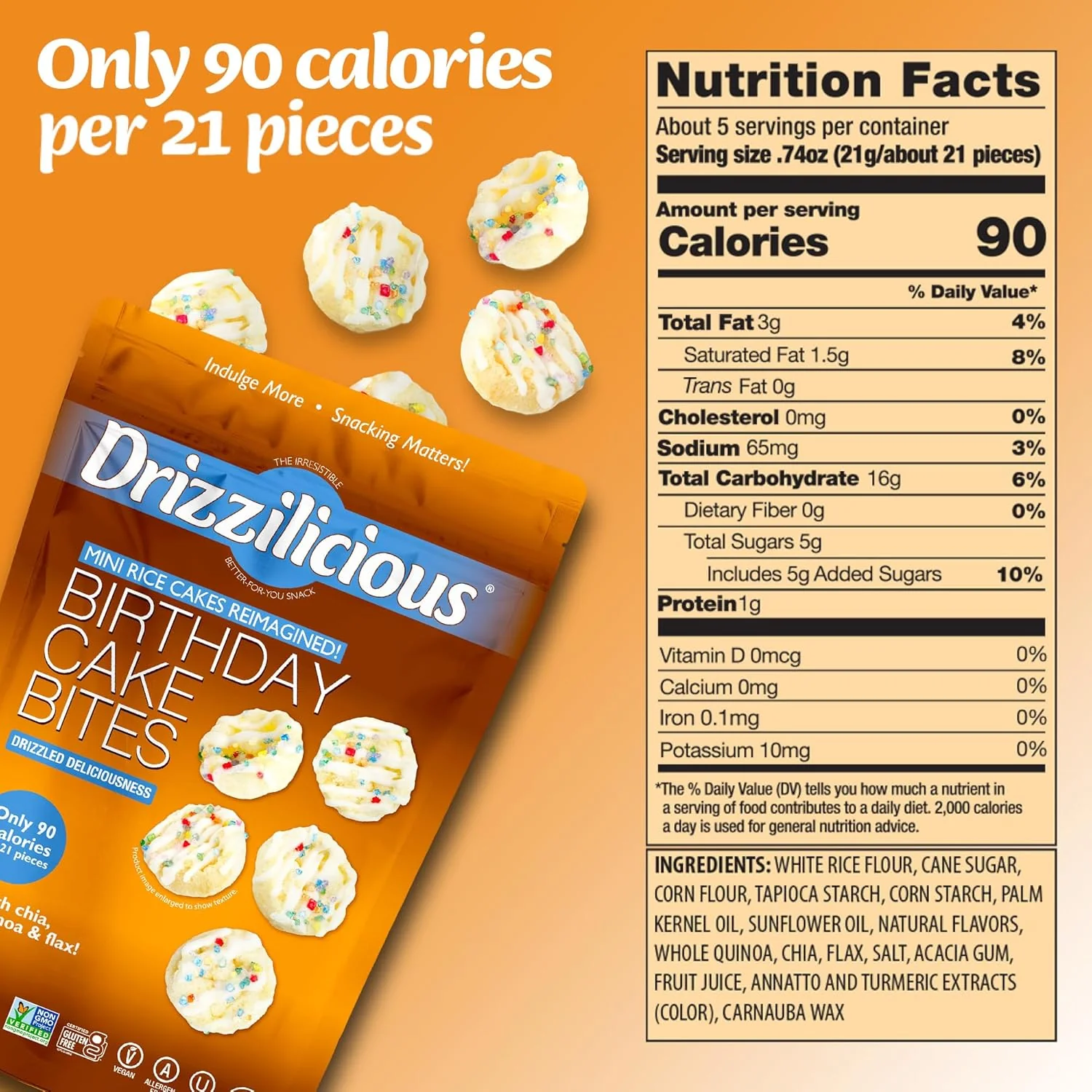 Birthday Cake Rice Crisps (10 Pack) - Image 4