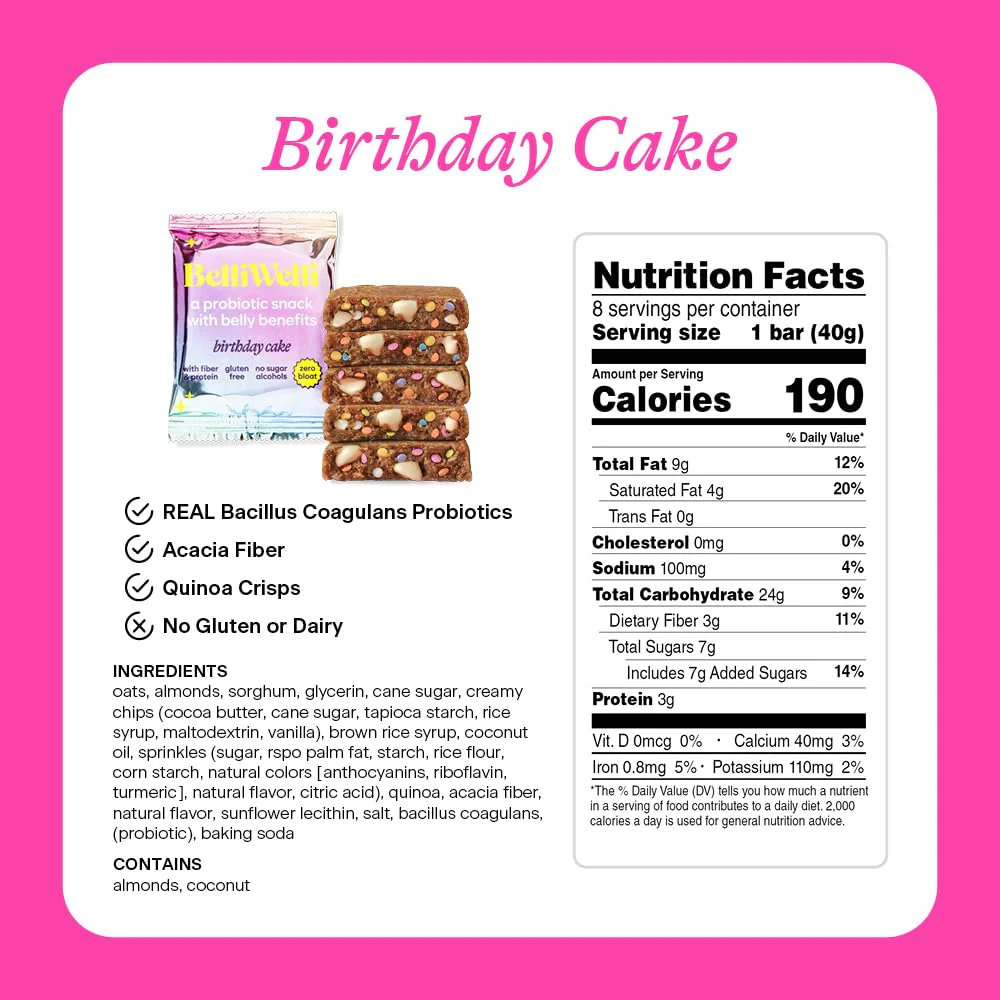 Birthday Cake Snack Bar (8 CT) - Image 5