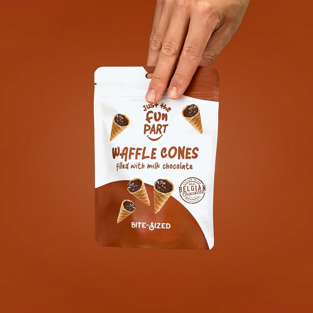 Bite Sized Milk Chocolate Waffle Cones - Image 3