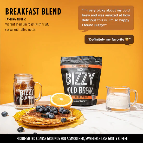 Organic Cold Brew Coffe Breakfast Blend (4 Bags) - Image 2