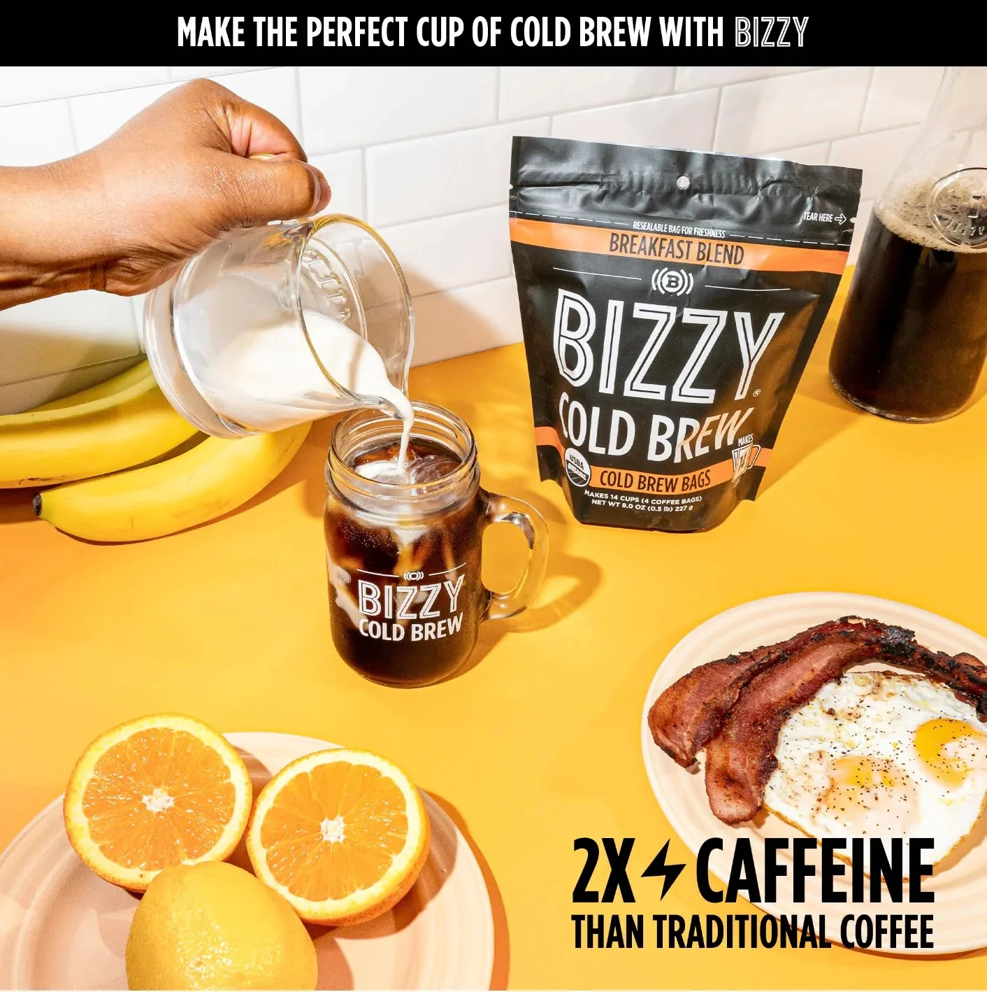 Organic Cold Brew Coffe Breakfast Blend (4 Bags) - Image 3