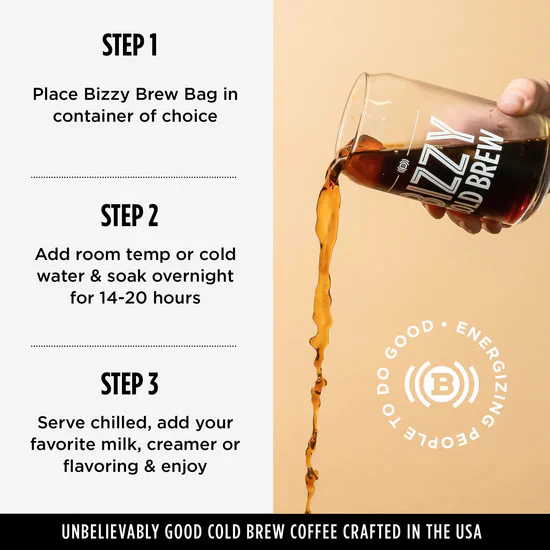 Organic Cold Brew Coffe Breakfast Blend (4 Bags) - Image 5