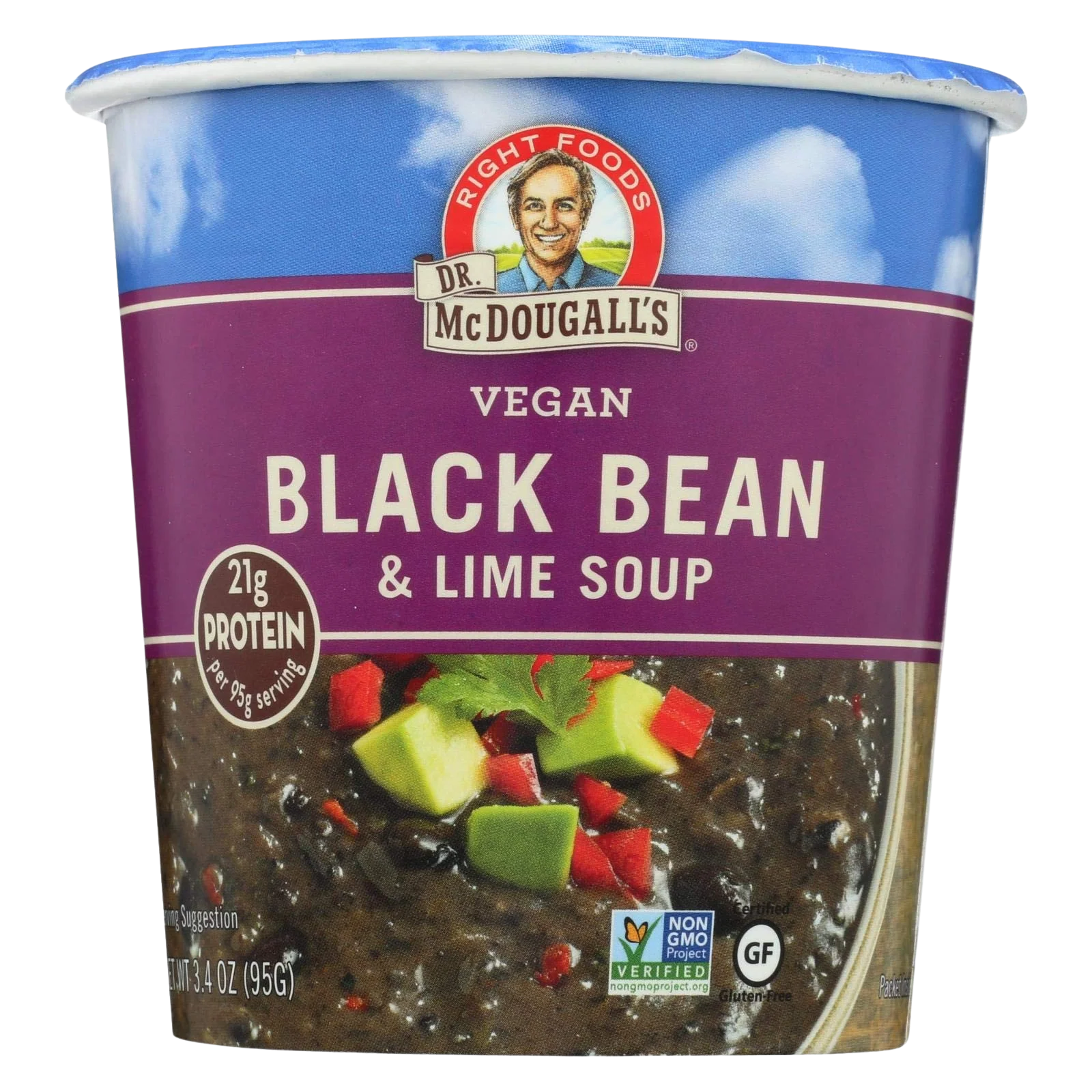 Black Bean & Lime Soup Big Cup (6 Pack) - Image 2