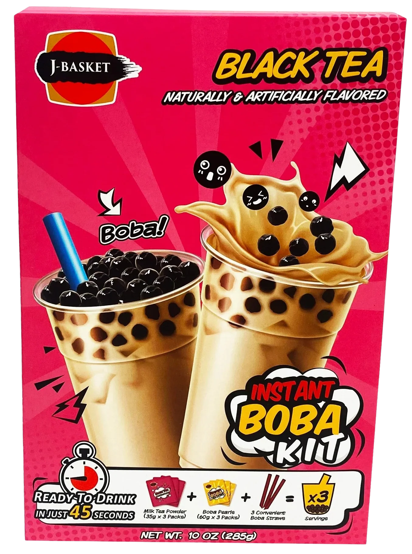 Black Kit Boba Tea