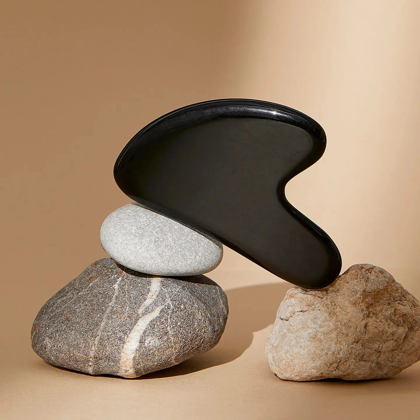 Black Obsidian Gua Sha Tool - Image 4