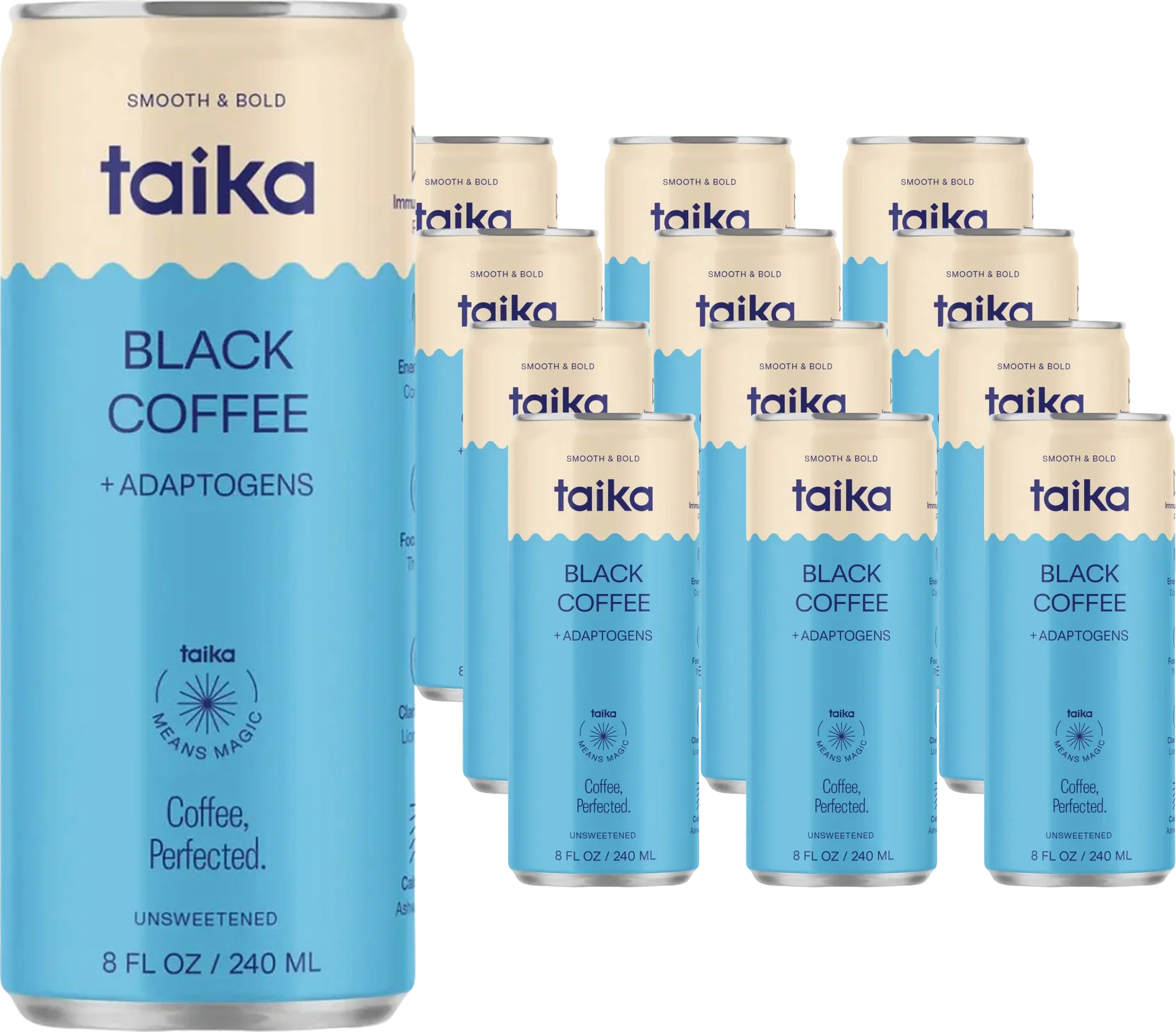 Black Coffee + Adaptogens (12 Pack)