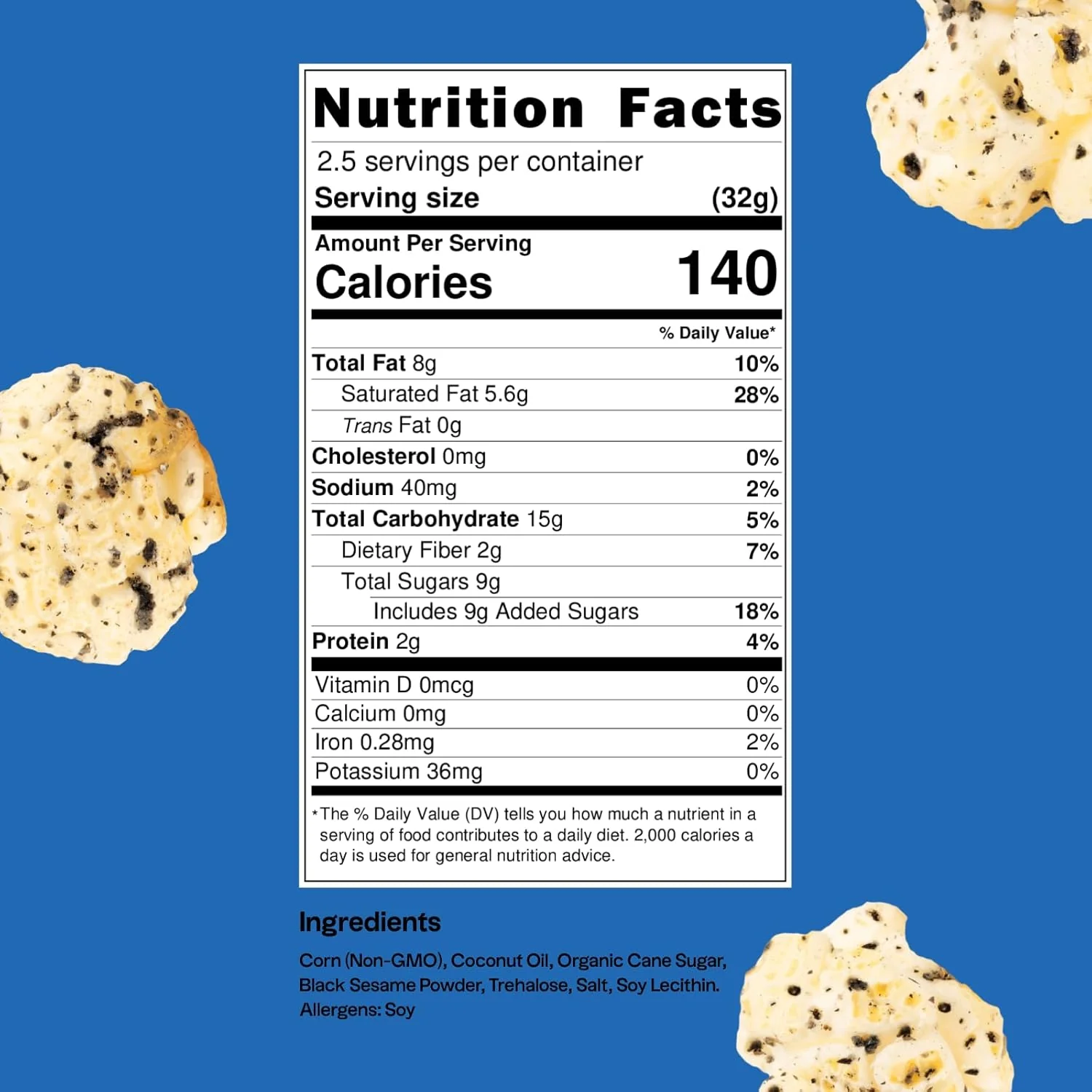 Black Sesame Gourmet Popcorn - Image 4