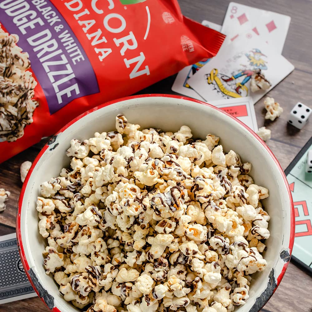 Black & White Fudge Drizzle Popcorn - Image 2