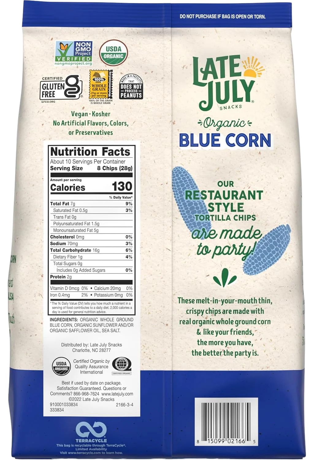 Organic Blue Corn Tortilla Chips - Image 4