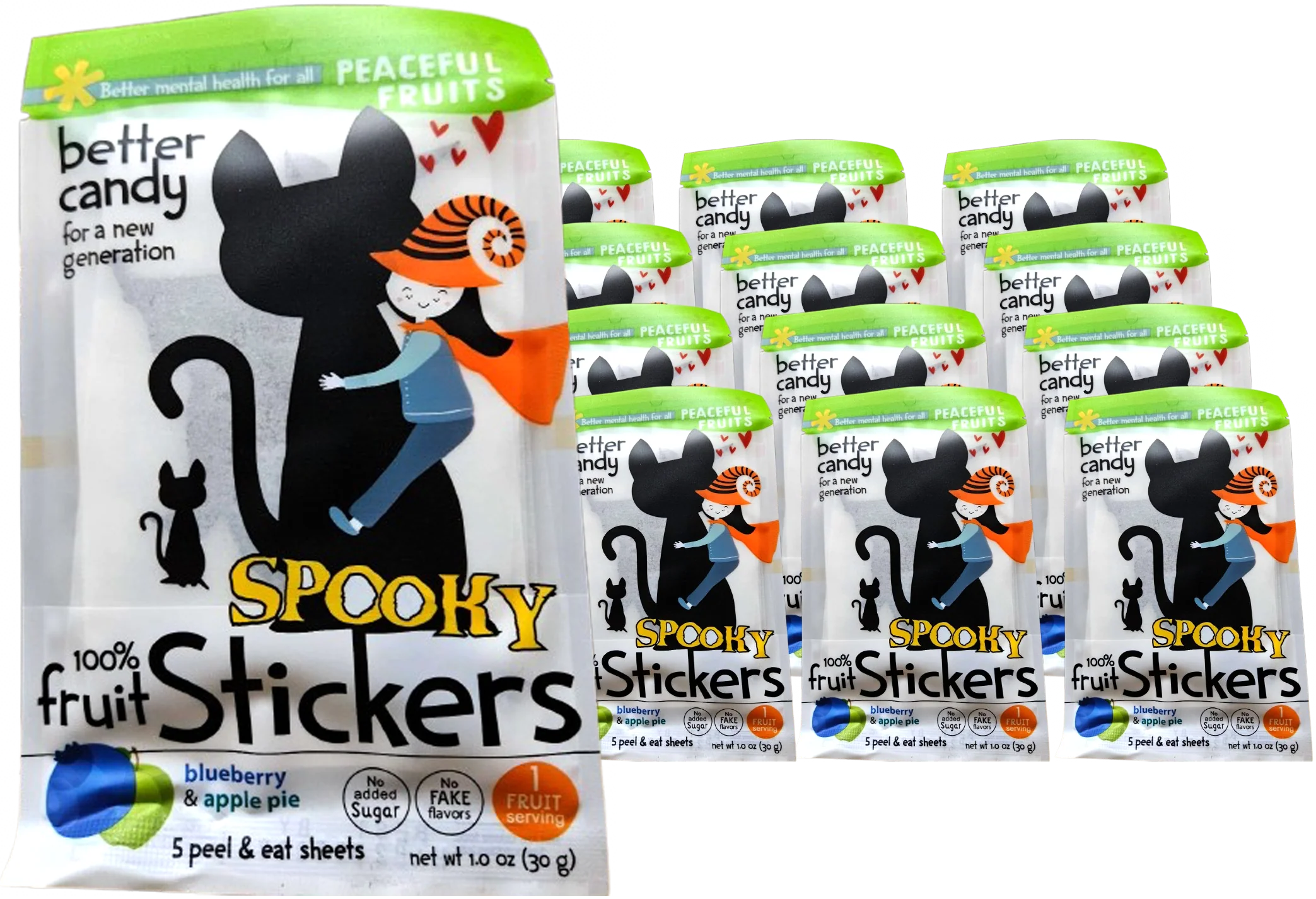 Blueberry Apple Fruit Sticker (12 Pack)