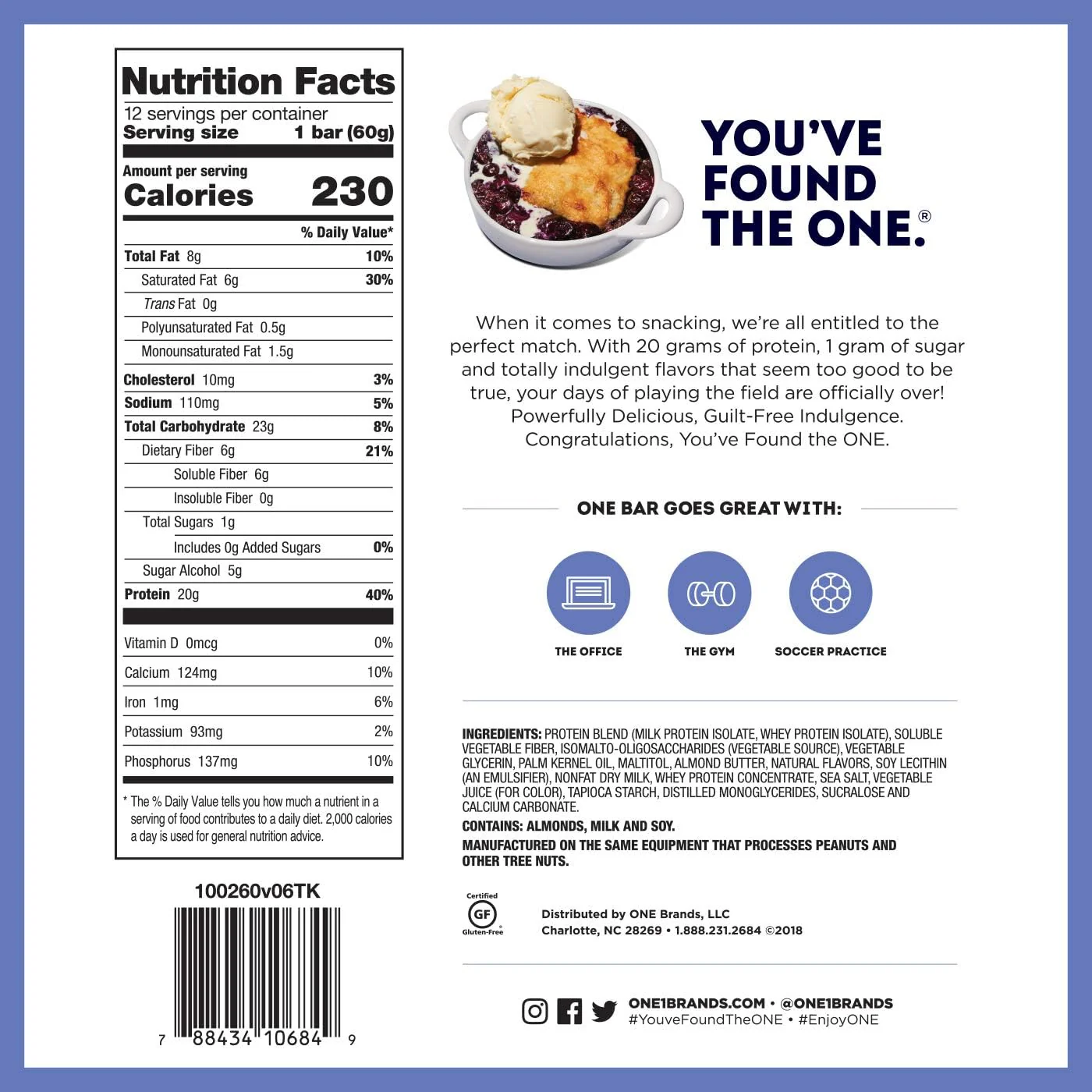 Blueberry Cobbler Protein Bar (4 CT) - Image 3