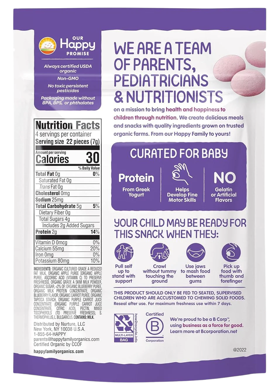 Blueberry & Purple Carrot Greek Yogis (8 Pack) - Image 3
