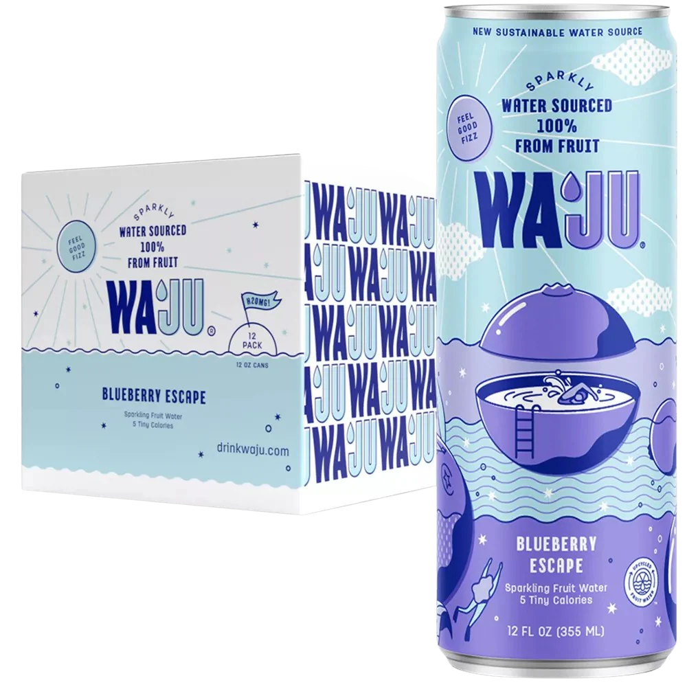 Blueberry Sparkling Fruit Water (12 Pack)