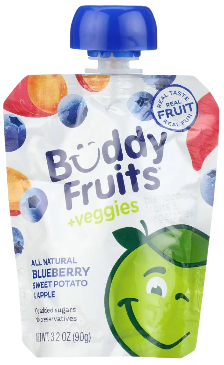 Blueberry, Sweet Potato & Apple Pouches (4 CT) - Image 2