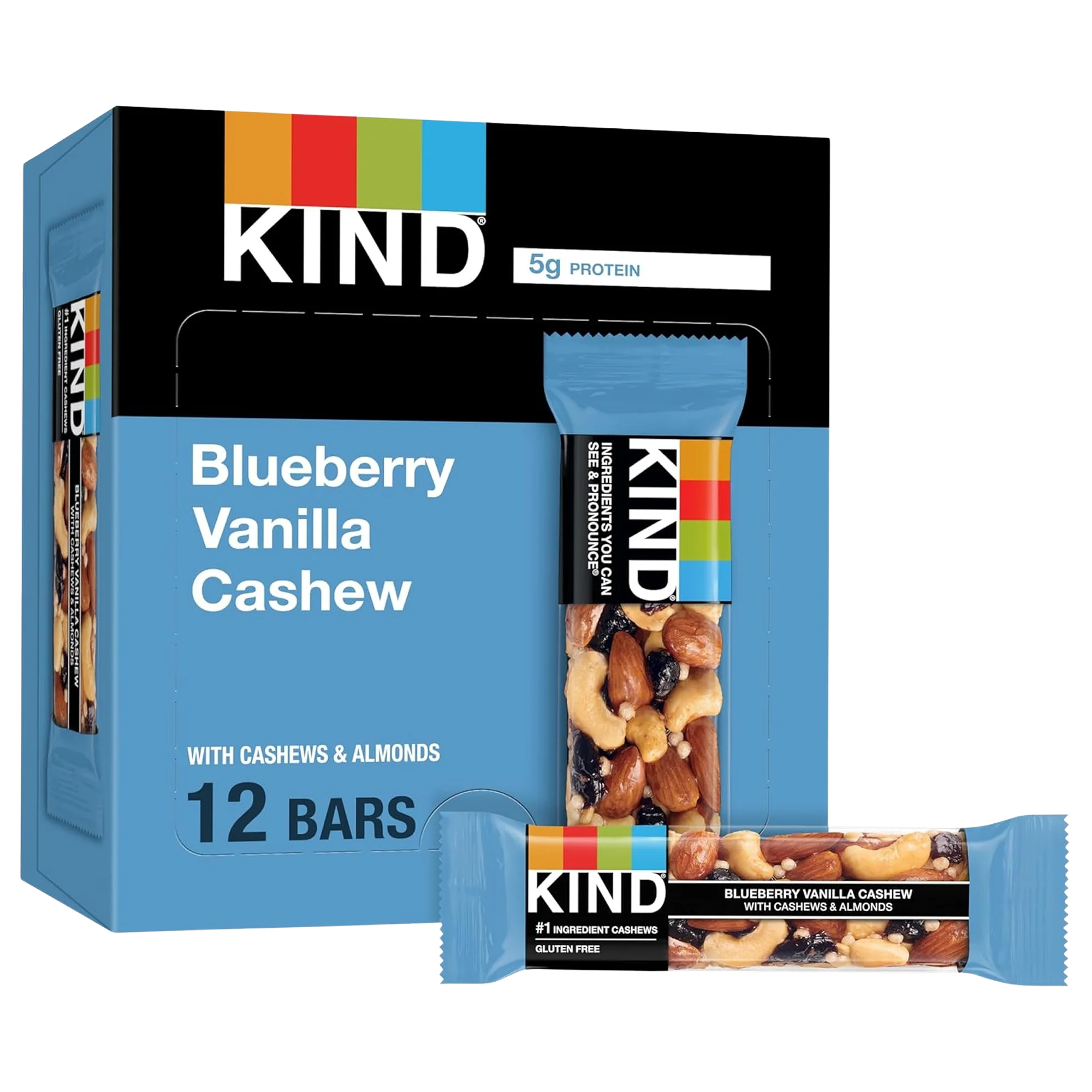 Blueberry Vanilla Cashew Bars (12 CT)