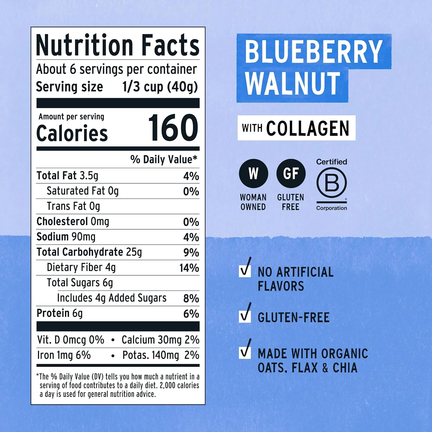 Blueberry Walnut Superfood Instant Oatmeal - Image 4