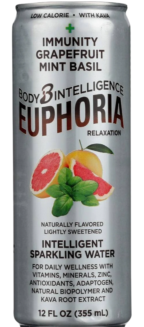 Intelligent Sparkling Water Grapefruit Mint Basil (12 Pack) - Image 2
