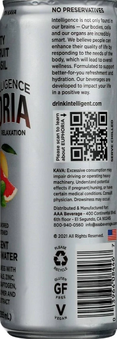 Intelligent Sparkling Water Grapefruit Mint Basil (12 Pack) - Image 3