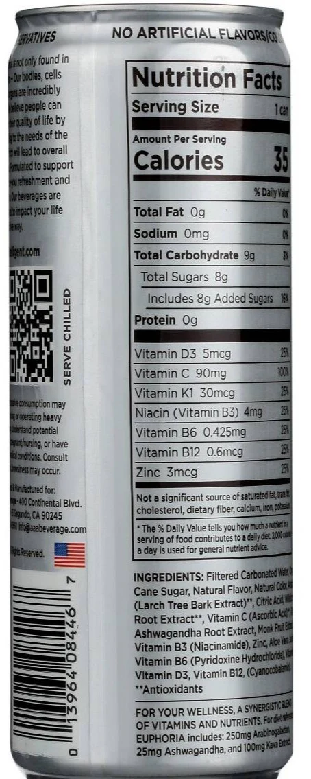 Intelligent Sparkling Water Grapefruit Mint Basil (12 Pack) - Image 4