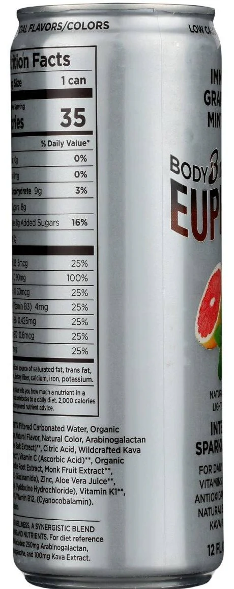 Intelligent Sparkling Water Grapefruit Mint Basil (12 Pack) - Image 5