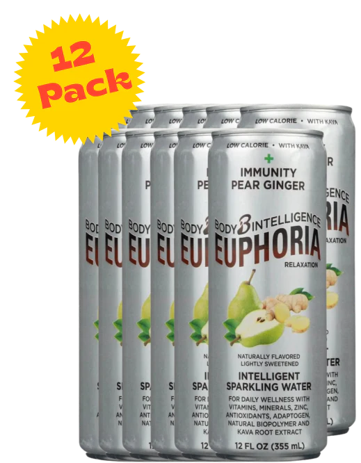 Intelligent Sparkling Water Pear Ginger (12 Pack)