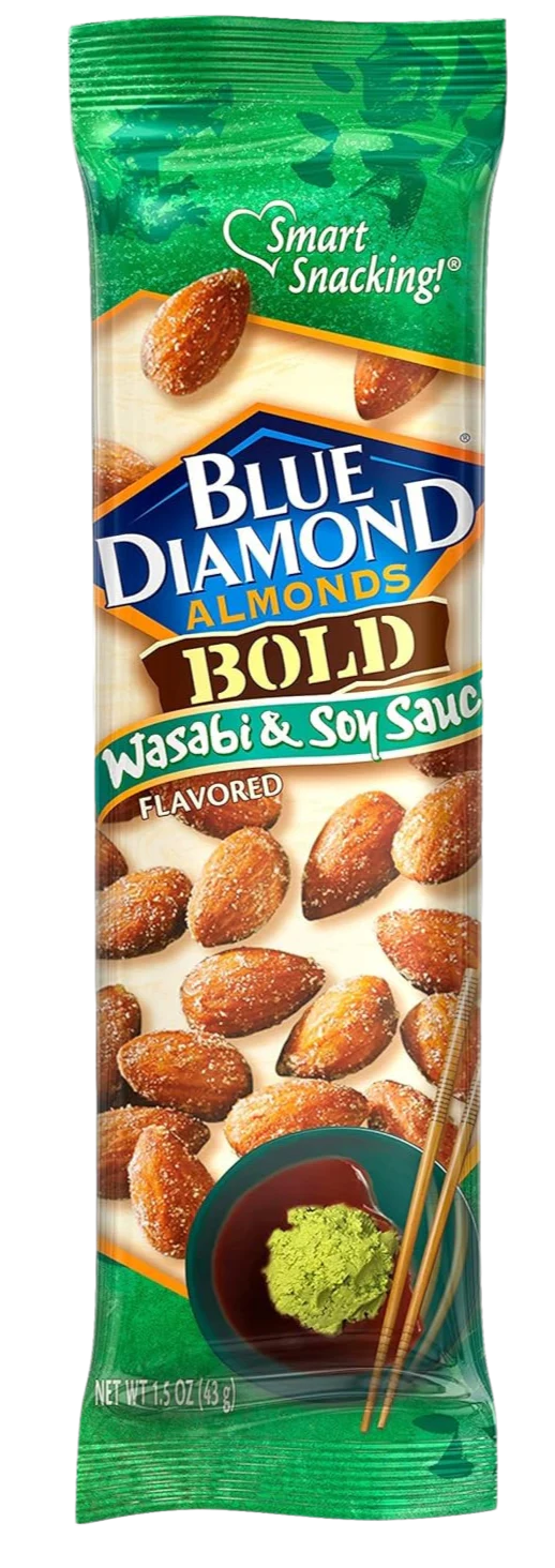 Bold Wasabi and Soy Sauce Almonds (12 Pack) - Image 2