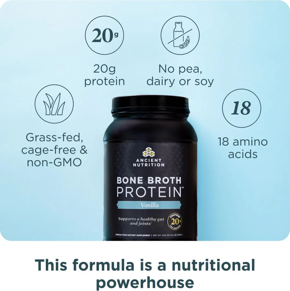 Bone Broth Protein Powder - Vanilla - Image 2