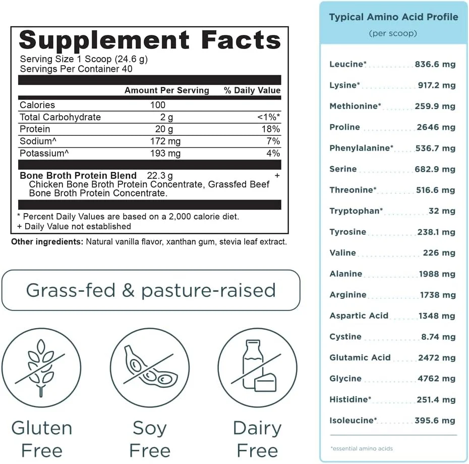 Bone Broth Protein Powder - Vanilla - Image 5