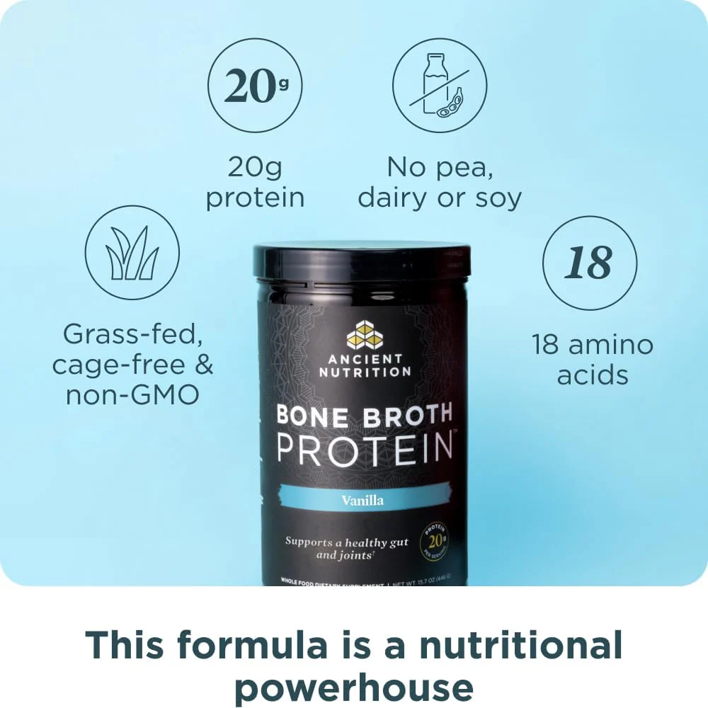 Bone Broth Protein Powder - Vanilla - Image 2