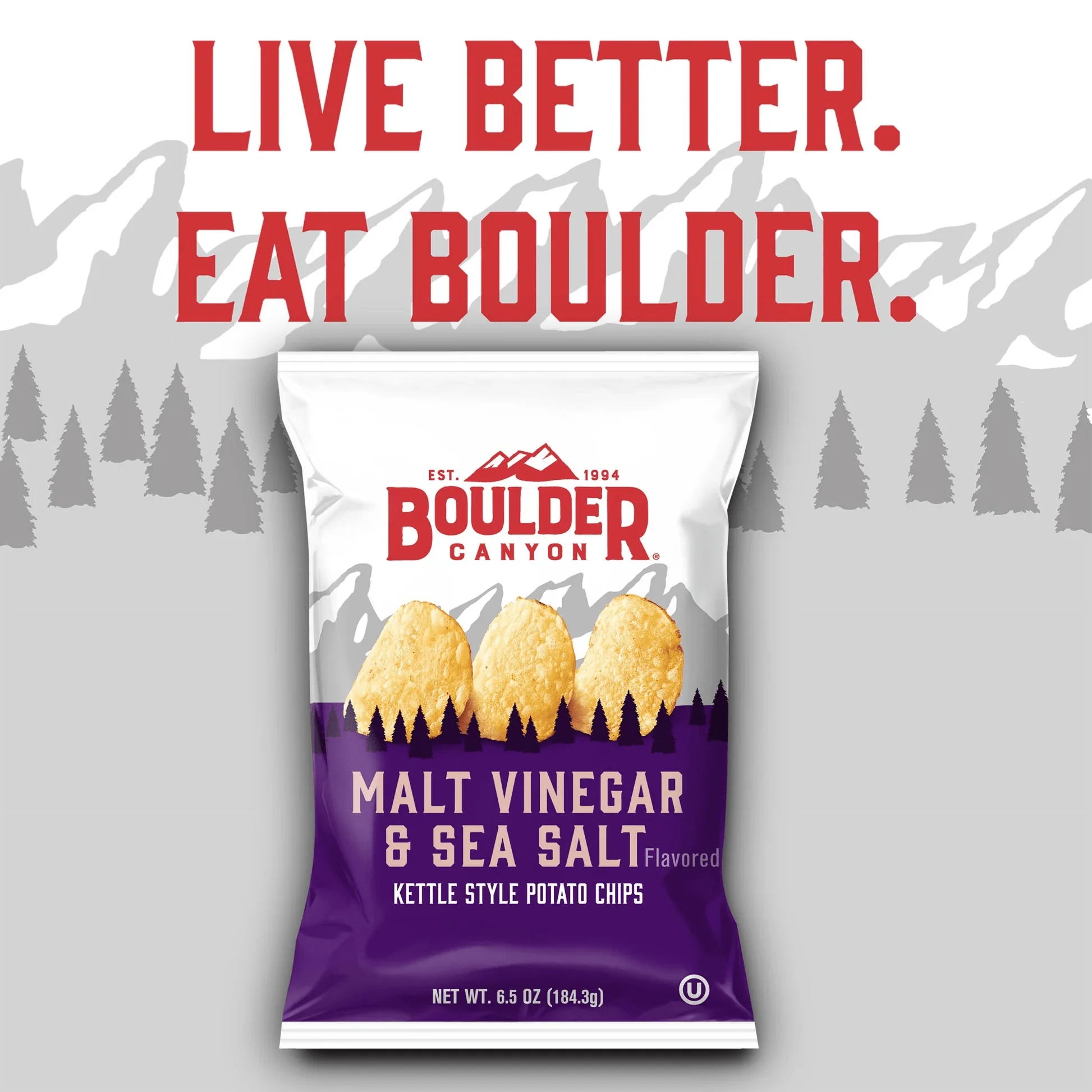 Malt Vinegar & Sea Salt Kettle Style Potato Chips - Image 3